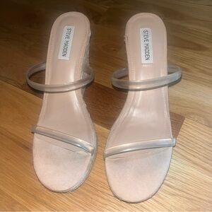 Steve Madden Women's Clear Strap Sandals